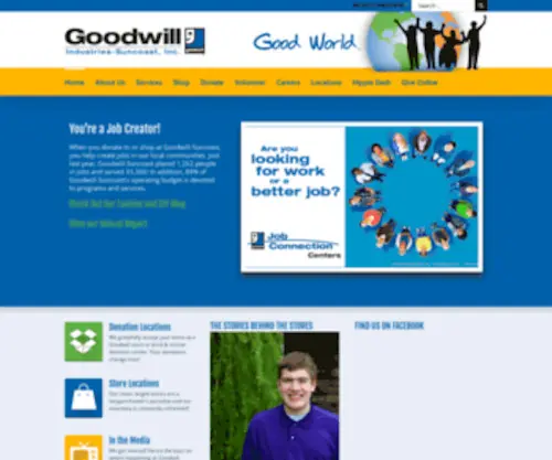 Goodwill-Suncoast.org(Goodwill-suncoast home) Screenshot