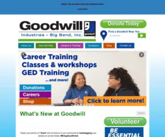 Goodwillbigbend.org(Big Bend) Screenshot