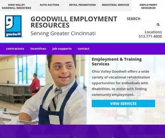 Goodwillemploymentservices.com(The Goodwill Employer Resources website) Screenshot