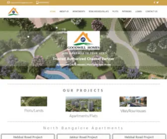 Goodwillhomes.co.in(Luxury Apartments in Bangalore @ 36 Lacs) Screenshot