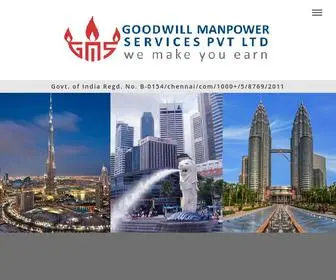 Goodwillmanpower.com(GMS) Screenshot