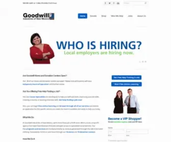 Goodwillnm.org(Goodwill Industries of New Mexico) Screenshot
