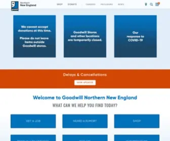 Goodwillnne.org(Goodwill Northern New England) Screenshot