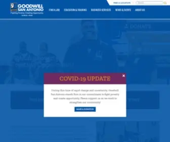 Goodwillsa.org(Goodwill San Antonio) Screenshot