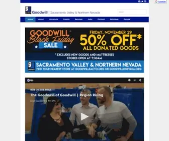 Goodwillsacto.org(Sacramento Valley & Northern Nevada) Screenshot