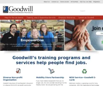 Goodwillsew.com(Goodwill Industries of Southeastern Wisconsin) Screenshot