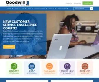 Goodwillsp.org(Goodwill Industries of the Southern Piedmont) Screenshot