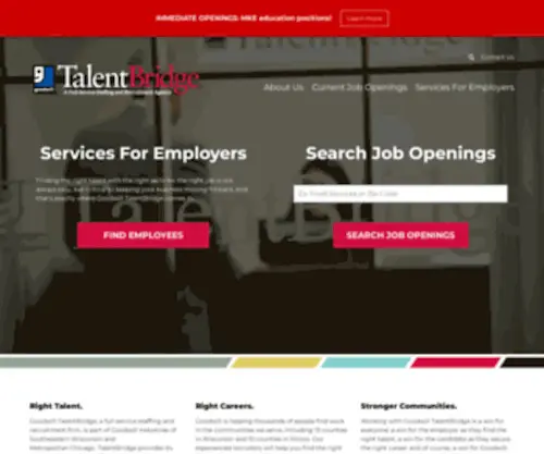 Goodwilltalentbridge.org(TalentBridge) Screenshot