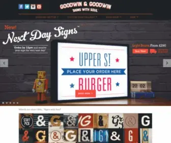 Goodwinandgoodwin.com(London Sign Makers) Screenshot