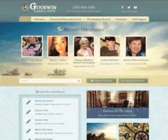 Goodwinfuneralhome.com(Goodwin Funeral Home) Screenshot