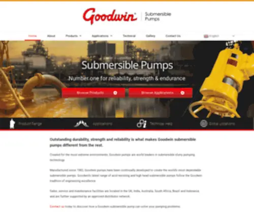 Goodwinshanxi.com(Goodwin Submersible Pumps) Screenshot