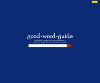 Goodwordguide.com(Good Word Guide) Screenshot