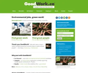 Goodwork.ca(Environmental Jobs) Screenshot