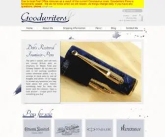 Goodwriterssales.com(Goodwriters Restored Vintage British Fountain Pens) Screenshot