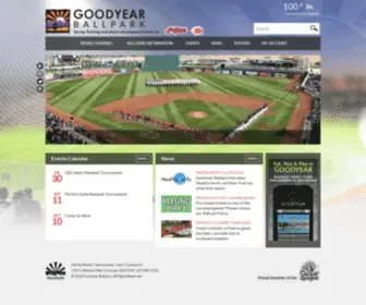 Goodyearbp.com(Goodyear Ballpark) Screenshot