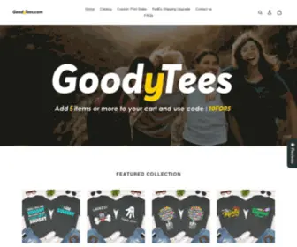 Goodytees.com(Shop Unique and Custom T) Screenshot