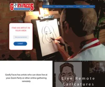 Goofyfaces.com(Best Caricature Artists) Screenshot