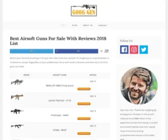 Googgun.com(Best Airsoft Guns For Sale With Reviews 2018 List) Screenshot