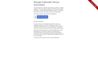 Google-Calendar-Hours.com(Google calendar hours) Screenshot