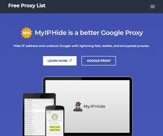 Google-Proxy.net(Here are some Google proxies that are just checked and added into our proxy list. The proxy list) Screenshot