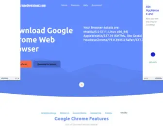 Googlechromedownload.com(Google Chrome Browser Download Site) Screenshot
