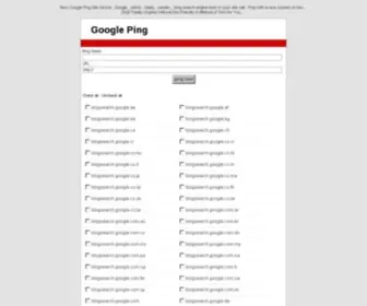 Googleping.info(New Google Ping Site Sevice) Screenshot