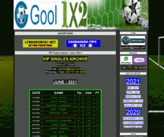 Gool1X2.com Screenshot