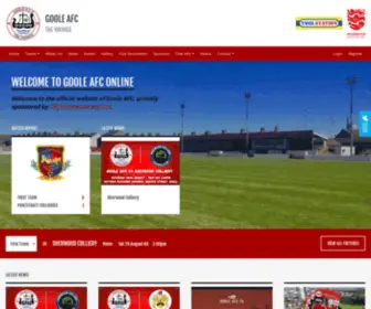 Gooleafc.com(The official website of Goole AFC) Screenshot