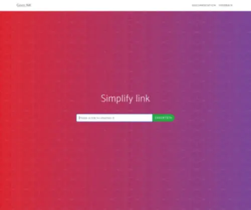 Goolnk.com(URL Shortener Service) Screenshot