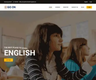 Goonenglishinstitute.com(Online English school) Screenshot