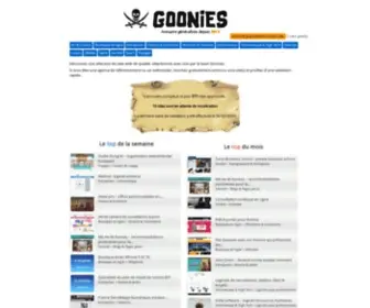 Goonies.fr(Annuaire de qualité Goonies) Screenshot