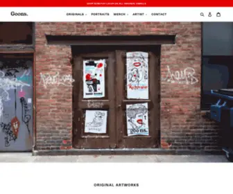 Goonswood.com(GOONS Street Art & Contemporary Artist) Screenshot