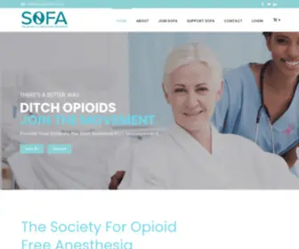 Goopioidfree.com(The Society for Opioid Free Anesthesia) Screenshot