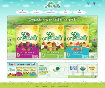 Goorganicallysnacks.com(Go Organically®) Screenshot