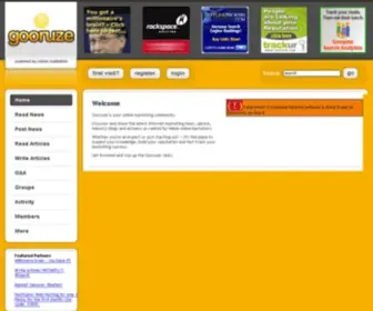 Gooruze.com(The Online Marketing Community with Ranked News) Screenshot