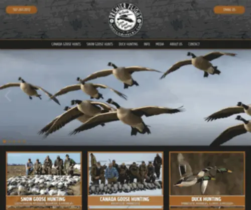 Goosegrinders.com(Premier Flight Guide Service) Screenshot