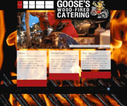 Goosescatering.com(GOOSE'S WOOD FIRED CATERING) Screenshot