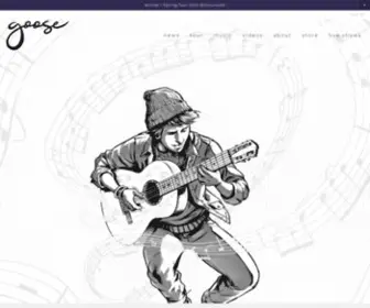 Goosetheband.com(Goose is an American Indie) Screenshot