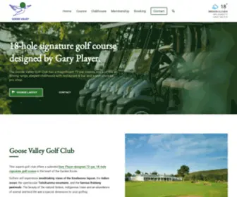 Goosevalleygolfclub.com(Goose Valley Golf Club Plettenberg Bay Garden Route South Africa) Screenshot