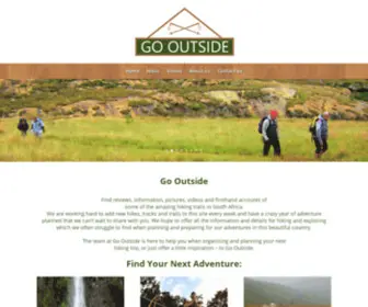 Gooutside.co.za(Hiking trails South Africa) Screenshot