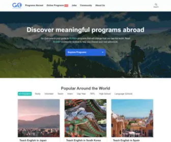 Gooverseas.com(Discover Meaningful Programs Abroad) Screenshot