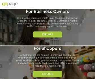 Gopage.com(GoPage is a subscription service for small businesses) Screenshot