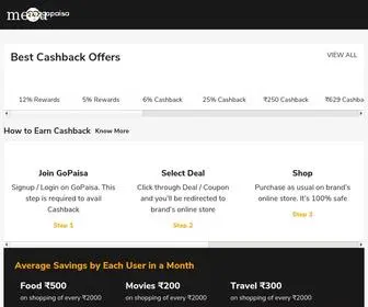 Gopaisa.com(Best Cashback Site) Screenshot