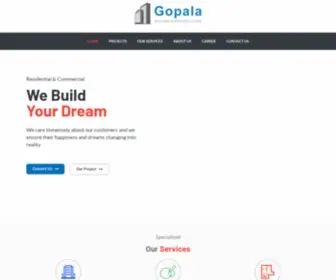 Gopalainfrastructure.com(We Build Your Dream) Screenshot