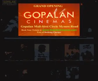 Gopalancinemas.com(Gopalan Cinemas) Screenshot