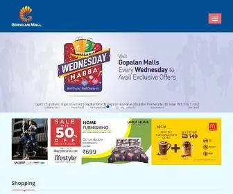 Gopalanmall.com(Gopalan Malls) Screenshot