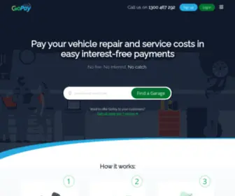 Gopay.com.au(GOpay®) Screenshot