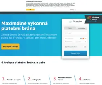 Gopay.cz(Maximálně výkonná platební brána) Screenshot