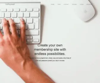 Gopaywall.com(Easy membership sites) Screenshot