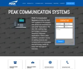 Gopeak.com(Peak Communication Systems) Screenshot